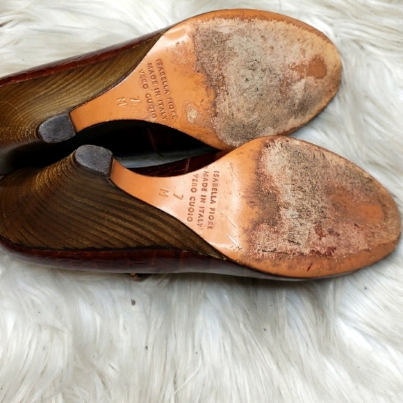 Isabella Fiore glittery brown Patent Leather Mary Jane 7M - Picture 7 of 9